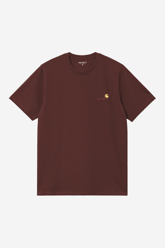 Carhartt Wip AMERICAN SCRIPT S/S TEE Amarone — Carhartt WIP