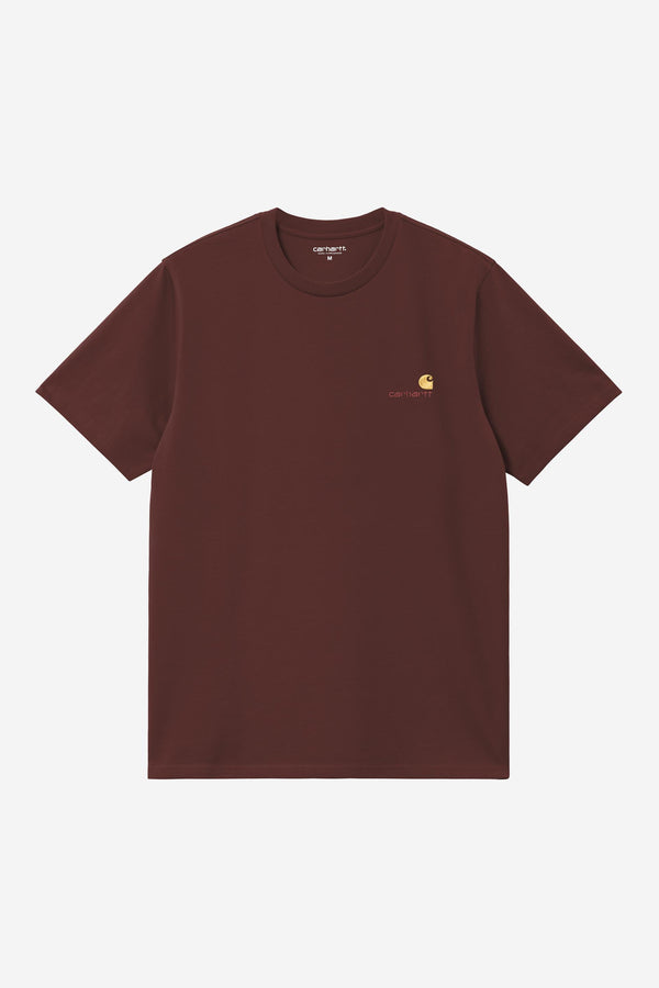 Carhartt Wip AMERICAN SCRIPT S/S TEE Amarone — Carhartt Wip