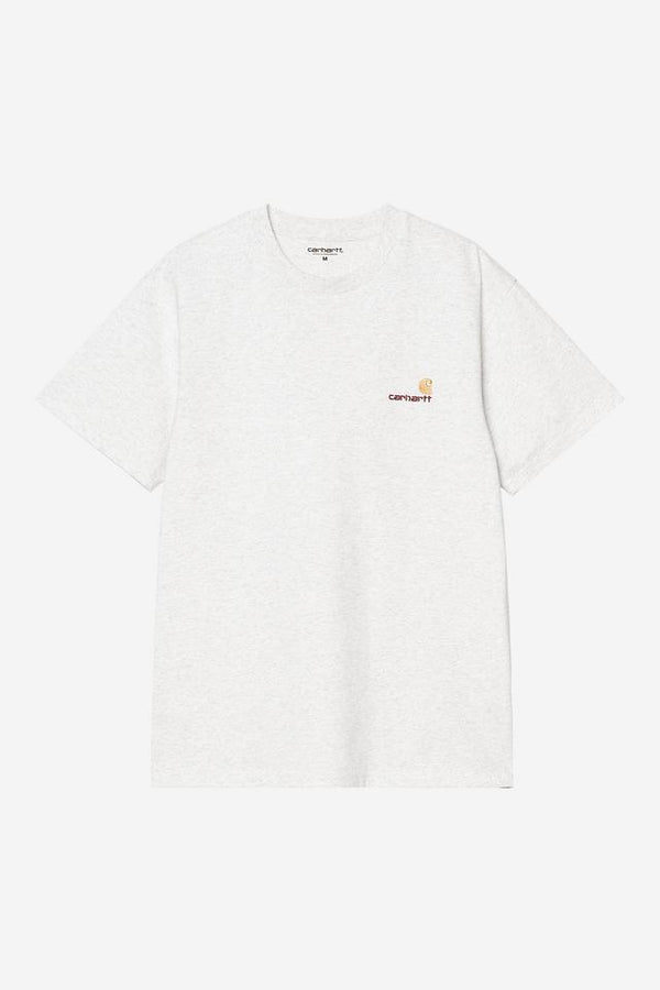 Carhartt Wip AMERICAN SCRIPT S/S TEE Ash Heather — Carhartt Wip