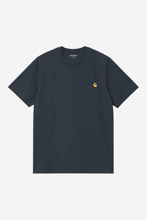 Carhartt Wip AMERICAN SCRIPT S/S TEE Deep Night — Carhartt Wip