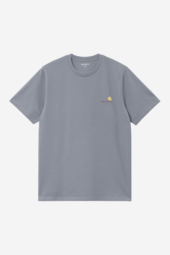 Carhartt Wip AMERICAN SCRIPT S/S TEE Shady Blue — Carhartt WIP