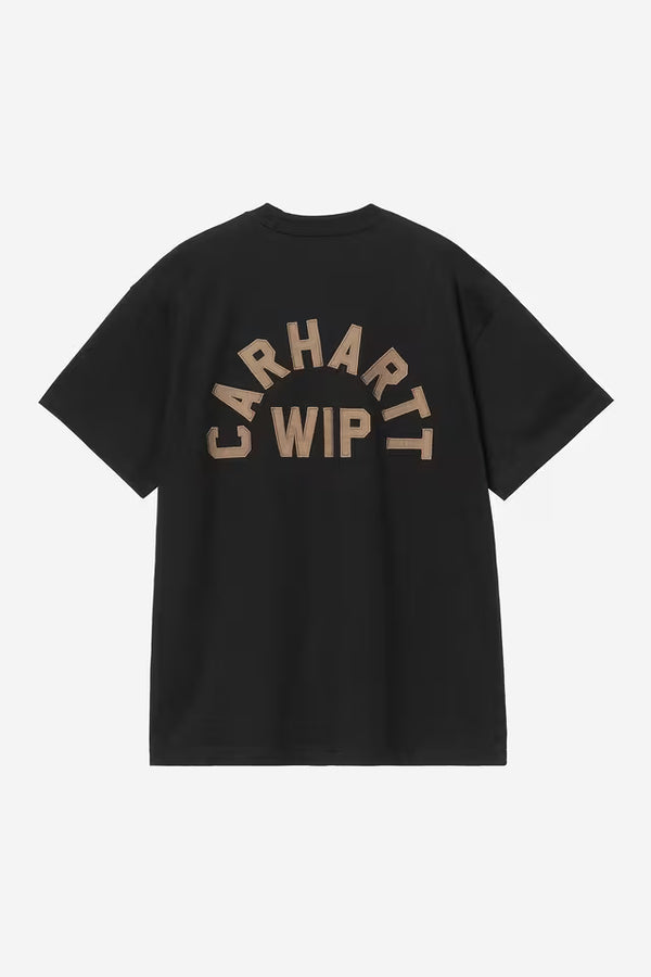 Carhartt Wip ARCH SCRIPT S/S TEE Black / WIP H Brown — Carhartt Wip