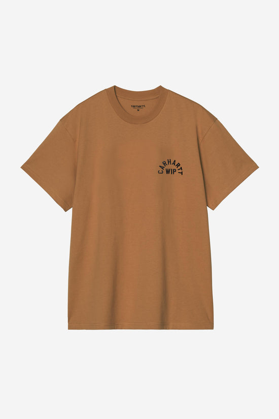 Carhartt Wip ARCH SCRIPT S/S TEE WIP H Brown / Black — Carhartt WIP