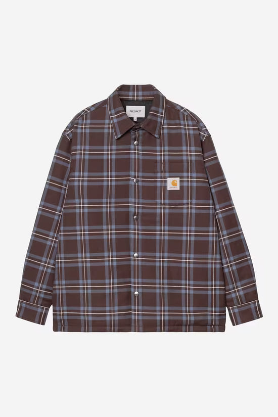 Carhartt Wip BAIRD SHIRT JACKET Baird Check Palisander — Carhartt WIP