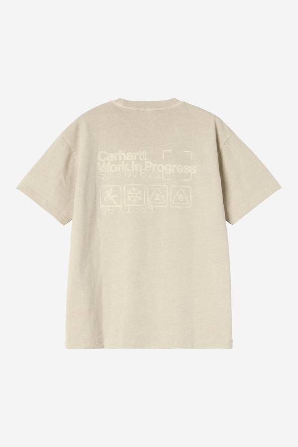 Carhartt Wip BOXED S/S TEE Fleur De Sel garment dyed — Carhartt Wip