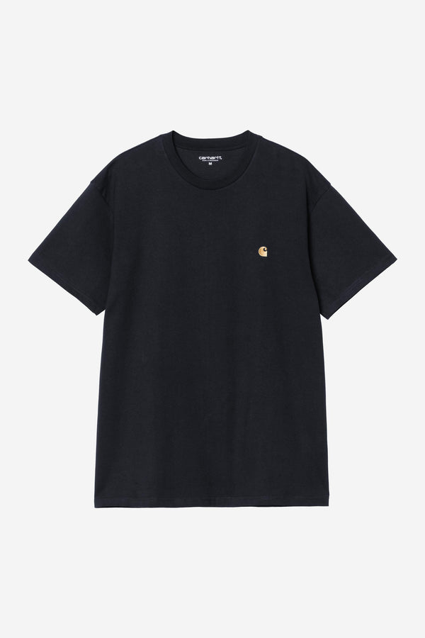 Carhartt Wip CHASE S/S TEE Dark Navy / Gold — Carhartt Wip