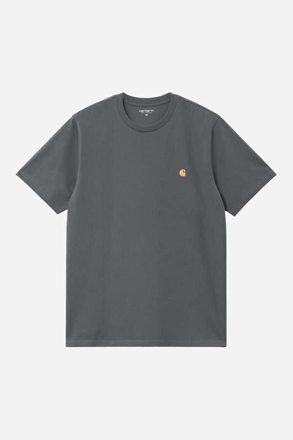 Carhartt Wip CHASE S/S TEE Styx / Gold — Carhartt Wip