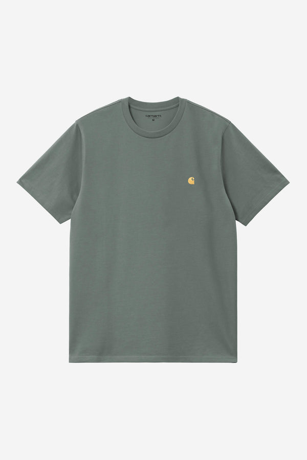 Carhartt Wip CHASE S/S TEE Velvet Green / Gold — Carhartt Wip