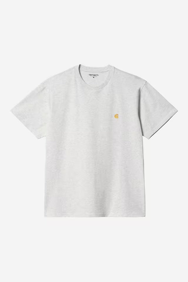 Carhartt Wip CHASE S/S TEE White/Gold — Carhartt Wip