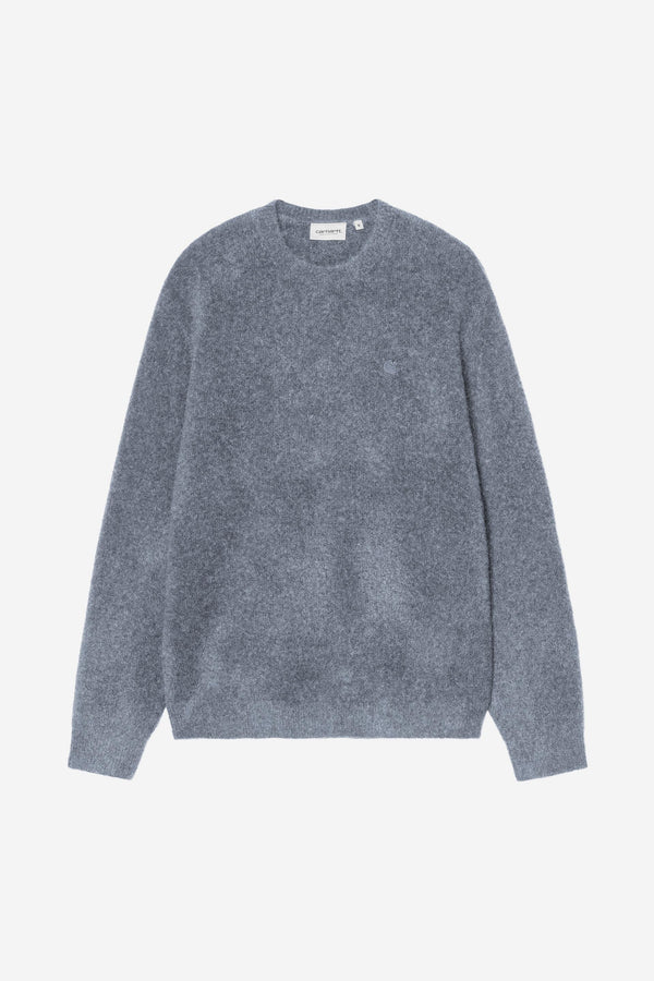 Carhartt Wip CURTIS SWEATER Tangled Shady Blue — Carhartt Wip
