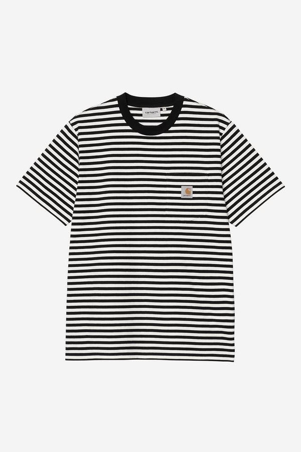 Carhartt Wip EZRA POCKET S/S TEE Black / Wax — Carhartt Wip