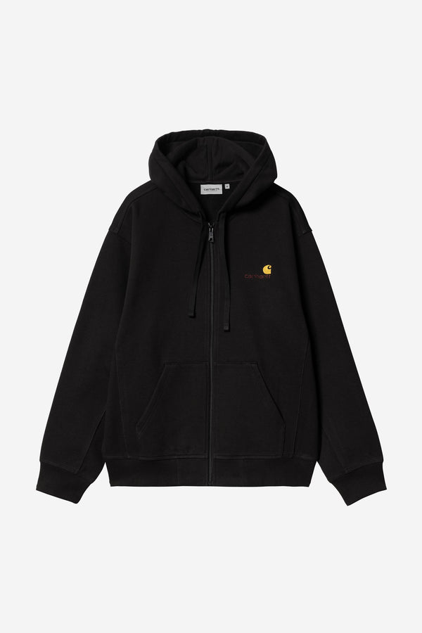 Carhartt Wip HOODED AMERICAN SCRIPT JACKET Black — Carhartt Wip