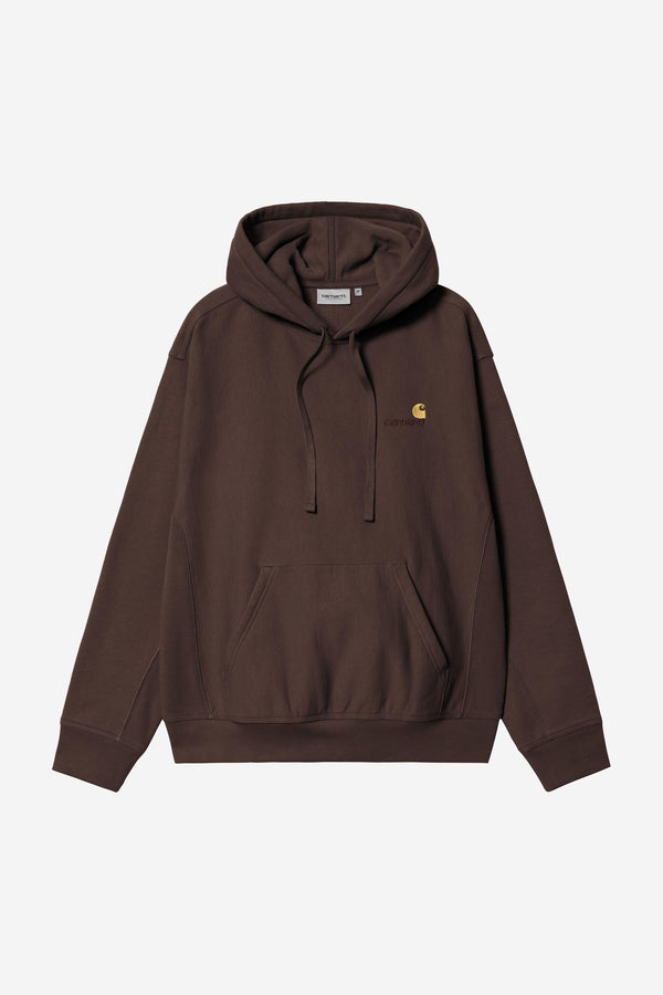 Carhartt Wip HOODED AMERICAN SCRIPT SWEAT Palisander — Carhartt Wip