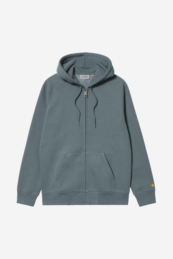 Carhartt Wip HOODED CHASE JACKET Cozy Blue / Gold — Carhartt Wip