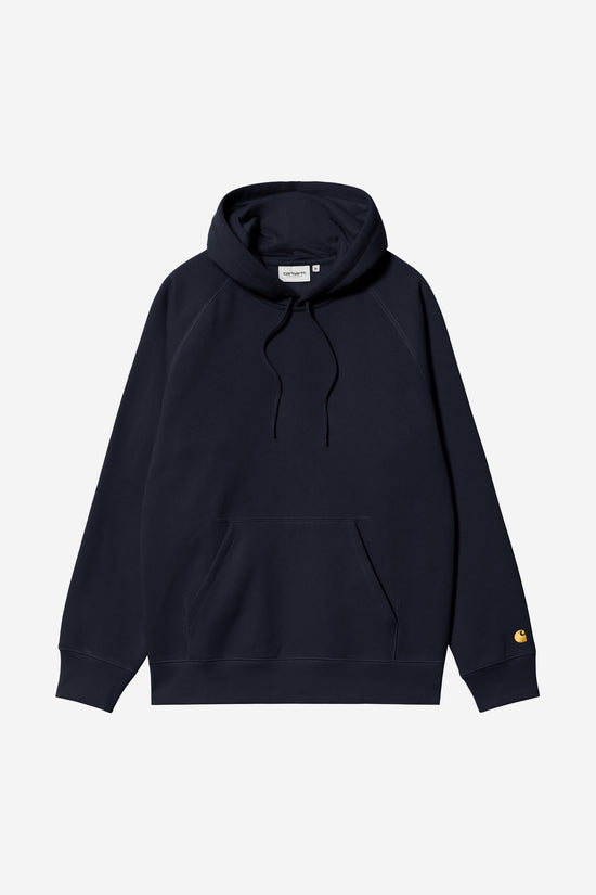 Carhartt Wip HOODED CHASE SWEAT Dark Navy / Gold — Carhartt WIP