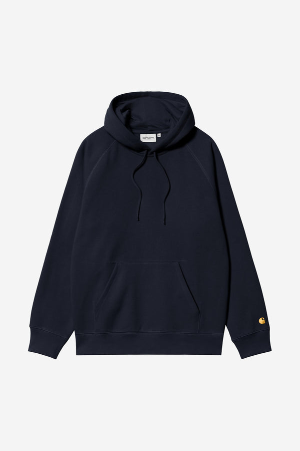 Carhartt Wip HOODED CHASE SWEAT Dark Navy / Gold — Carhartt Wip