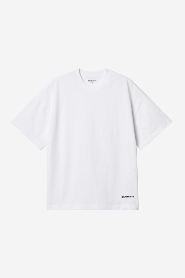 Carhartt Wip LINK SCRIPT S/S TEE White / Black — Carhartt Wip