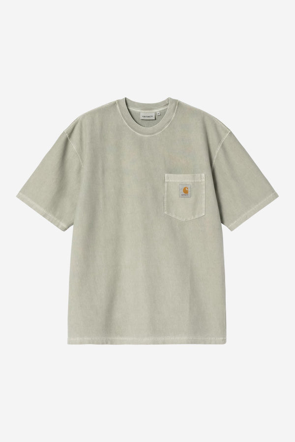 Carhartt Wip LOOSE POCKET S/S TEE Shady Green garment dyed — Carhartt Wip