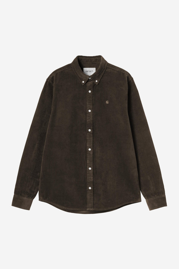 Carhartt Wip MADISON CORD L/S SHIRT Tobacco — Carhartt Wip