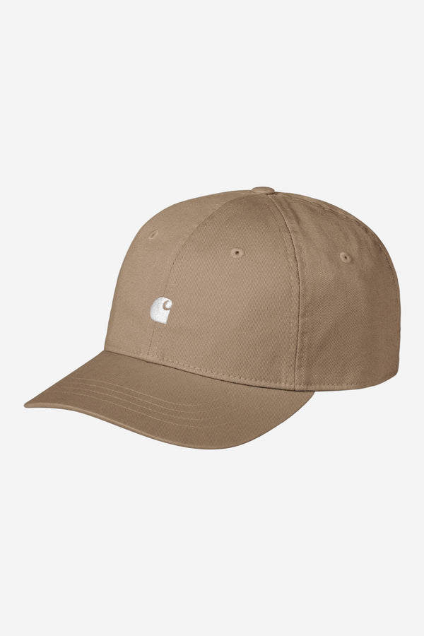 Carhartt Wip MADISON LOGO CAP Leather / White — Carhartt Wip