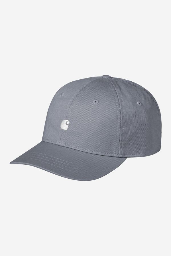 Carhartt Wip MADISON LOGO CAP Shady Blue / White — Carhartt Wip