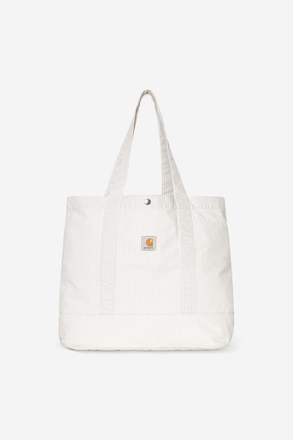 Carhartt Wip MERCER TOTE BAG Mercer Stripe Graphite / Wax — Carhartt Wip