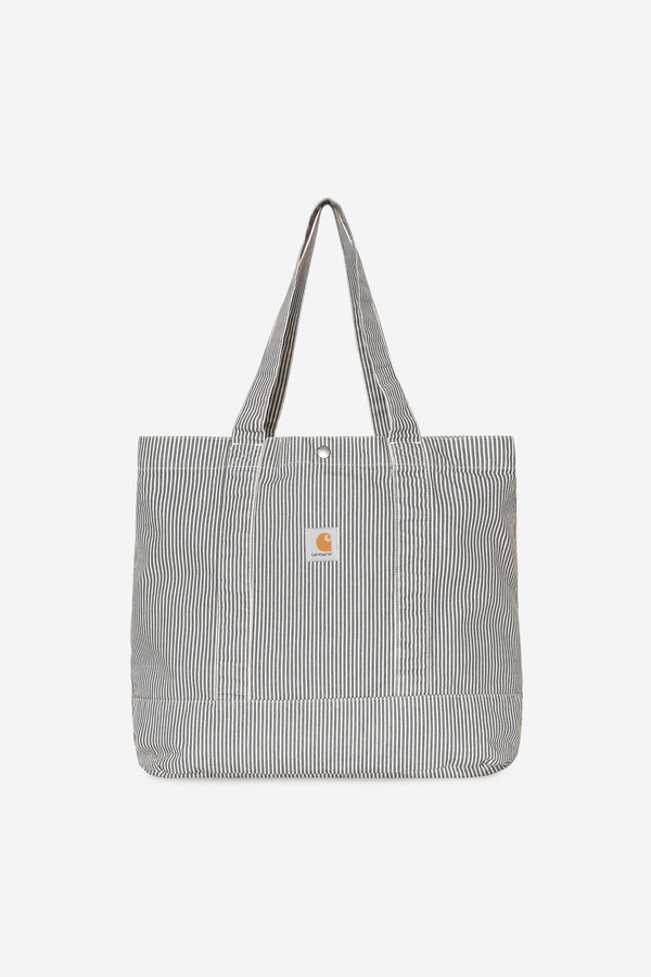 Carhartt Wip MERCER TOTE BAG Mercer Stripe Graphite black Wax — Carhartt Wip