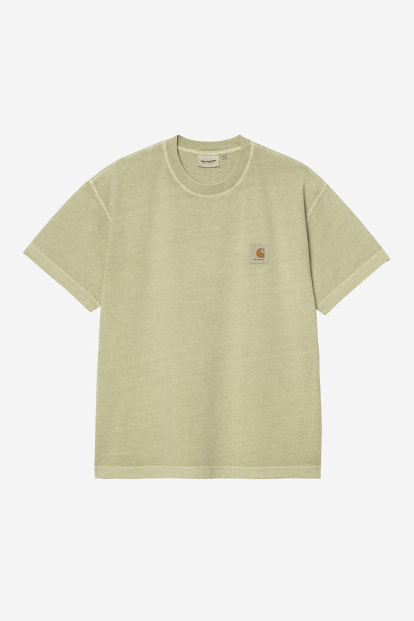 Carhartt Wip NELSON S/S TEE Gentle Green garment dyed — Carhartt Wip