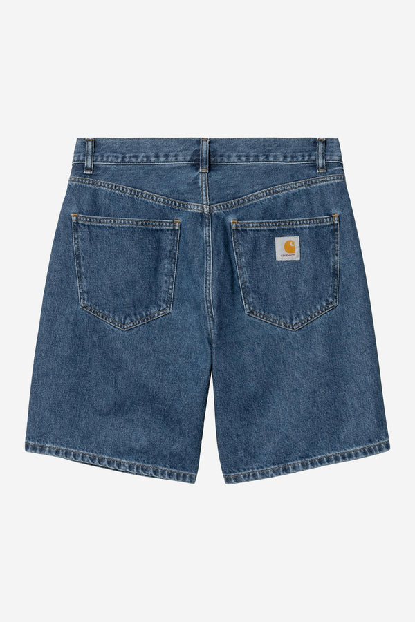 Carhartt Wip NOLAN SHORT Blue heavy stone wash — Carhartt Wip
