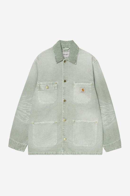 Carhartt Wip OG CHORE COAT Shady Green / Shady Green destroy wash — Carhartt WIP