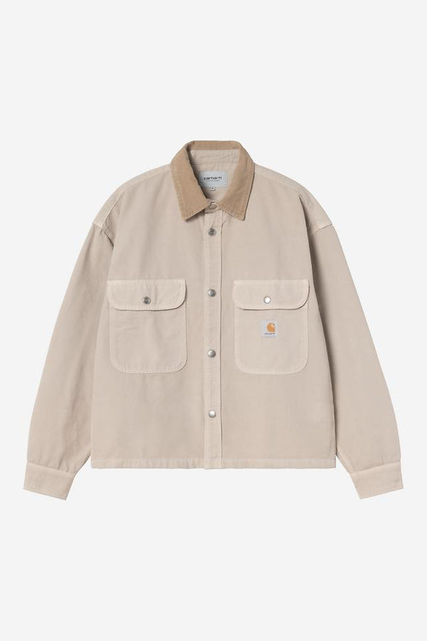 Carhartt Wip PRESCOTT SHIRT JACKET String / Leather garment dyed — Carhartt Wip