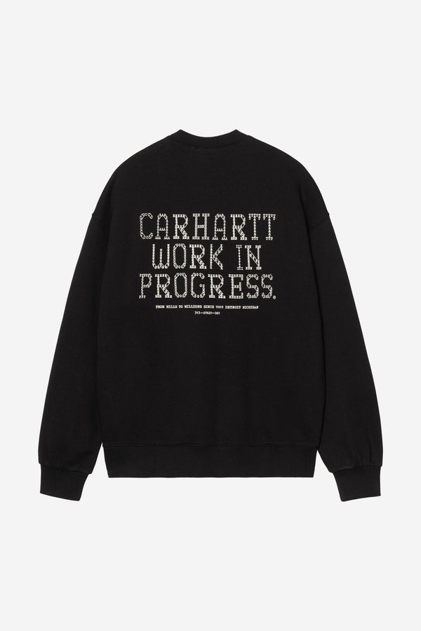Carhartt Wip PUNCHED SWEAT Black — Carhartt Wip