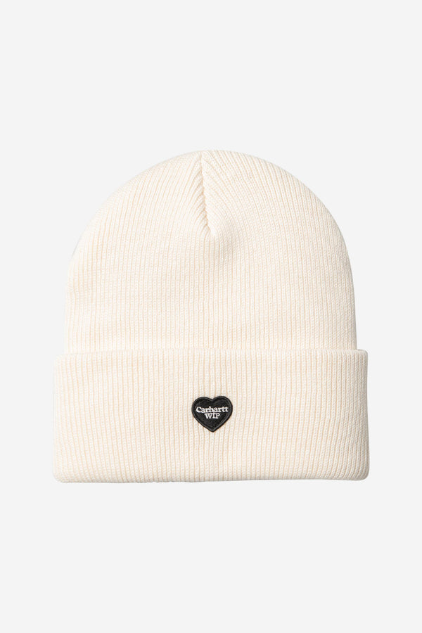 Carhartt Wip SMALL HEART BEANIE Natural — Carhartt Wip