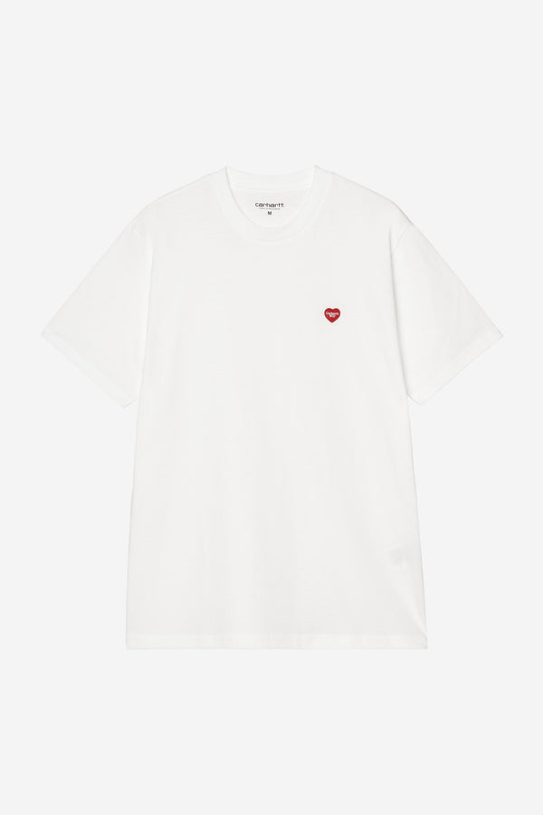 Carhartt Wip SMALL HEART S/S TEE White / Red — Carhartt Wip