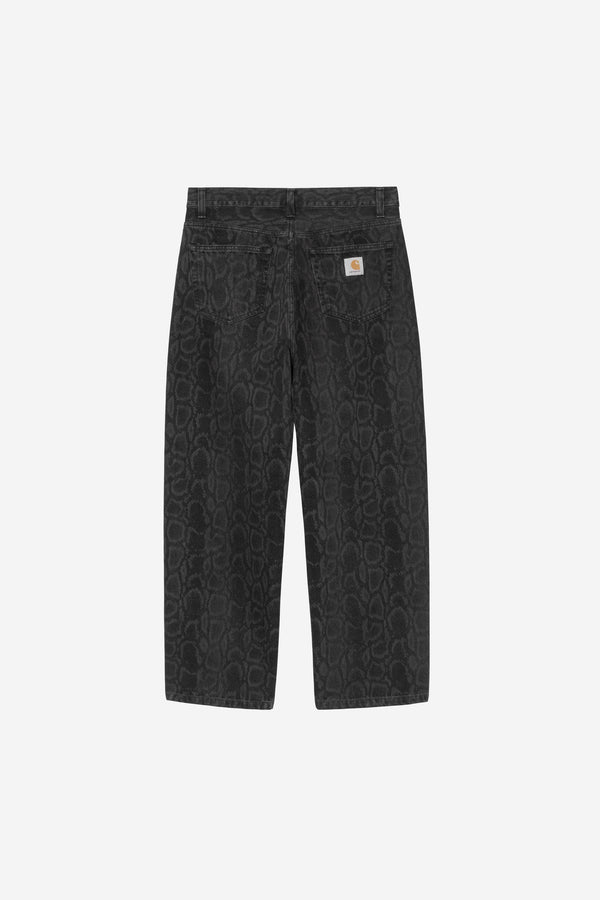 Carhartt Wip SNAKE LANDON PANT Black stone washed — Carhartt Wip