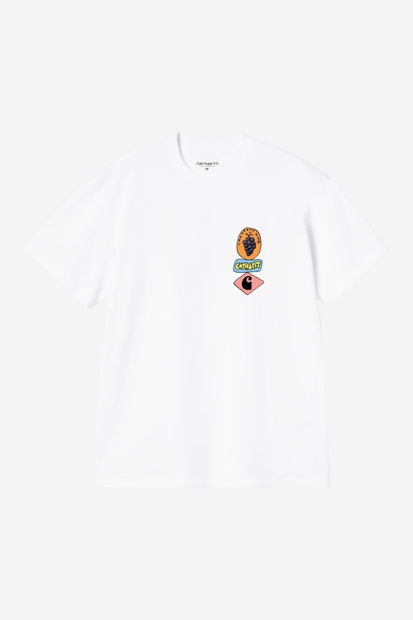 Carhartt Wip STACKED GRAPES S/S TEE White — Carhartt Wip