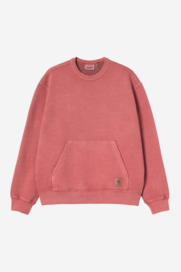 Carhartt Wip TORION SWEAT Marsala grind washed — Carhartt Wip
