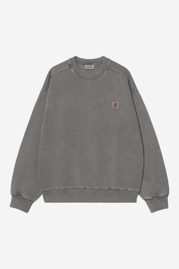 Carhartt Wip VISTA SWEAT Black garment dyed — Carhartt Wip