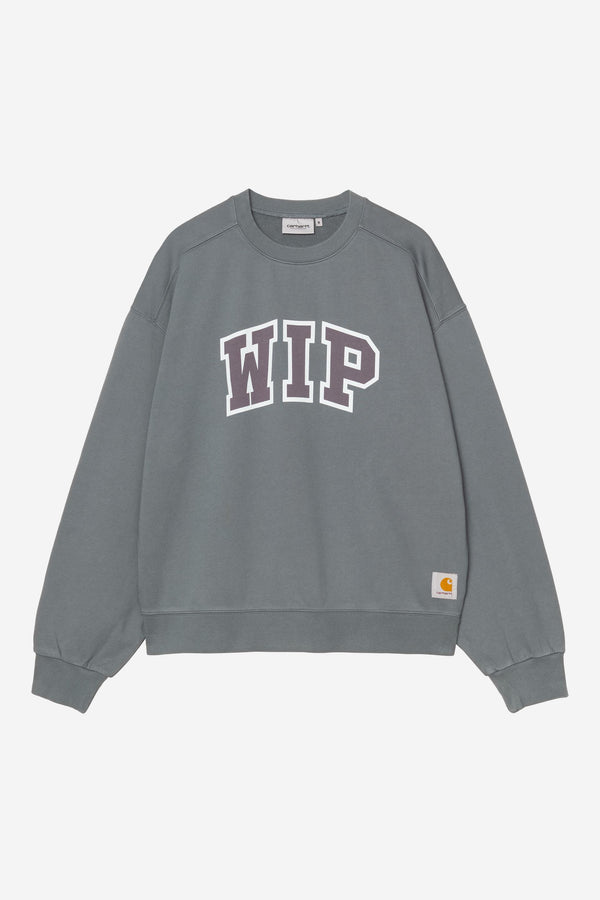 Carhartt Wip WIP III SWEAT Cozy Blue heavy stone wash — Carhartt Wip