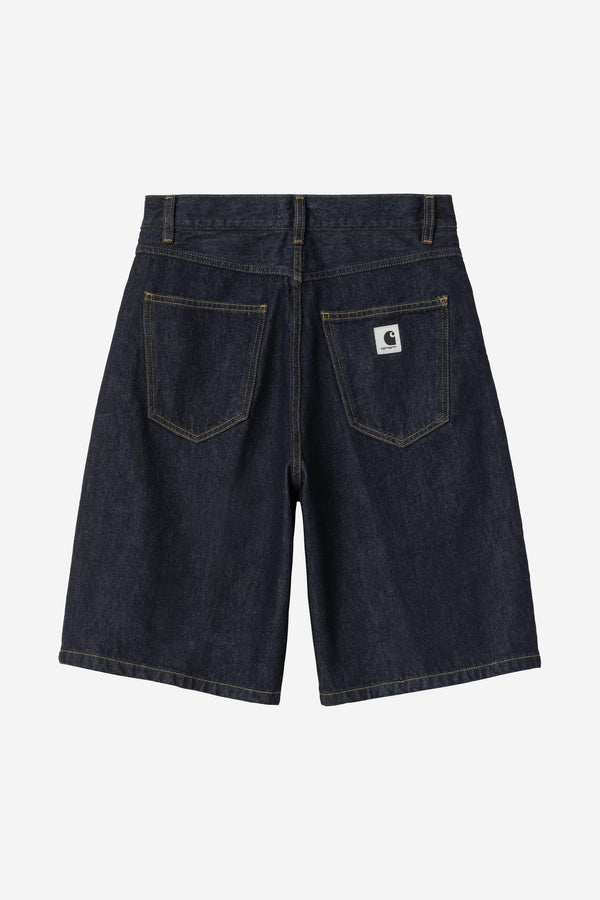 Carhartt Wip W BRANDON SHORT Blue Rinsed — Carhartt Wip