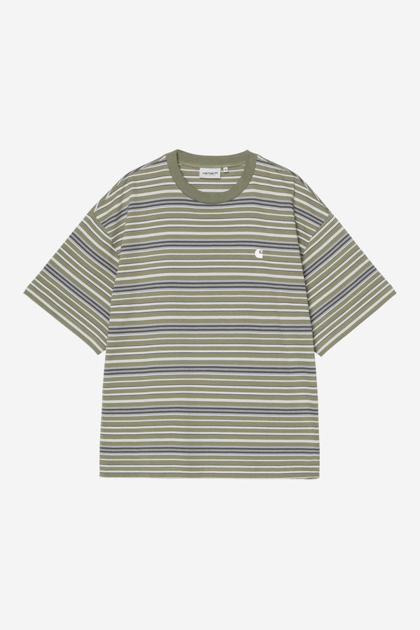 Carhartt Wip ZANE S/S TEE Zane Stripe Dollar Green — Carhartt Wip