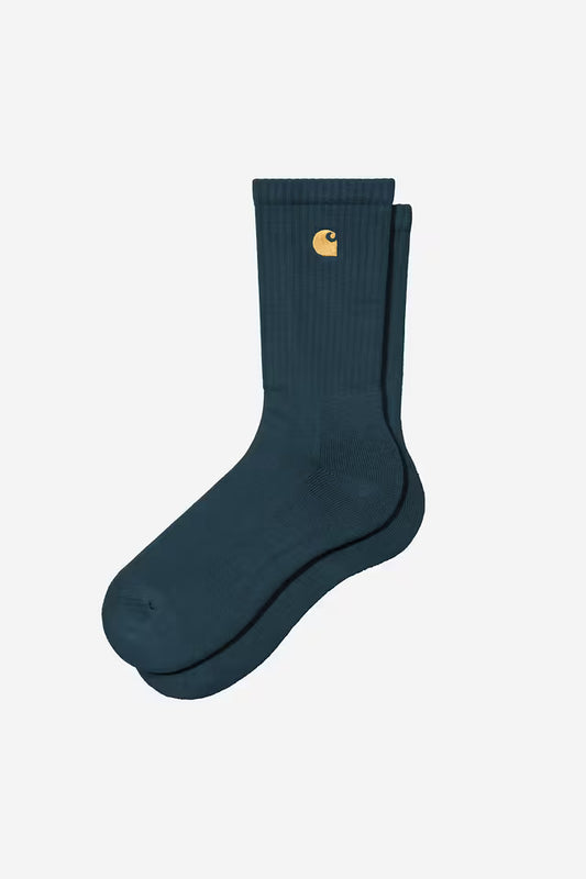 Chausette Carhartt Wip CHASE SOCKS Deep Lagoon Gold