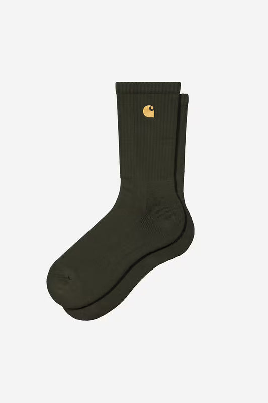 Chausette Carhartt Wip CHASE SOCKS Olive Gold