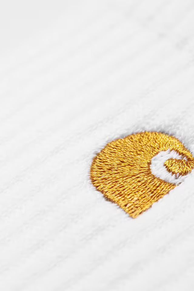 Chausette Carhartt Wip CHASE SOCKS White Gold