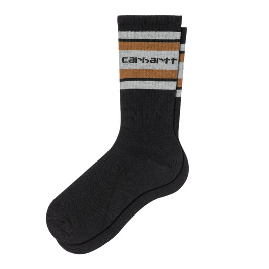 Chausette Carhartt Wip CONNORS SOCKS Black Grey Heather Brown