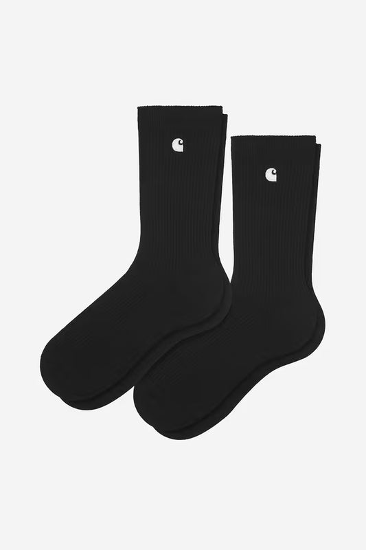 Chausette Carhartt Wip MADISON PACK SOCKS Black White