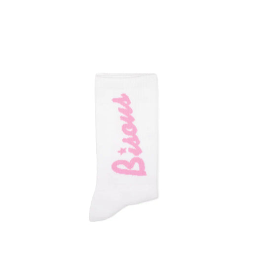 Chaussettes Bisous Skateboards LOUNGE White