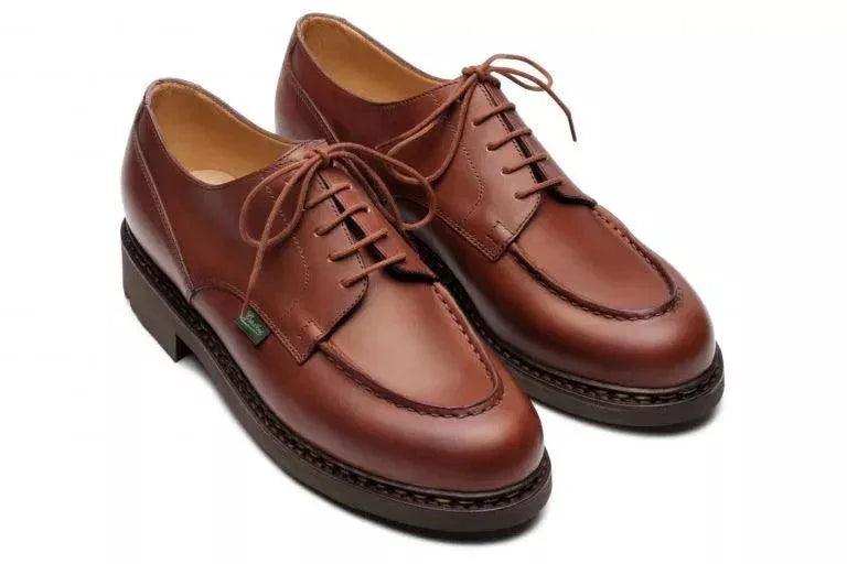 Chaussures Paraboot Chambord Lisse marron homme front