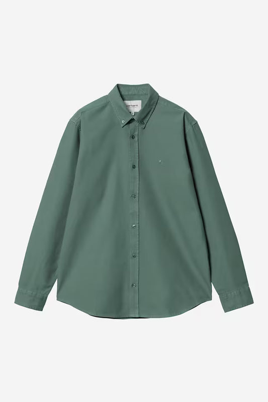 Chemise Carhartt Wip BOLTON L/S SHIRT Silver Pine