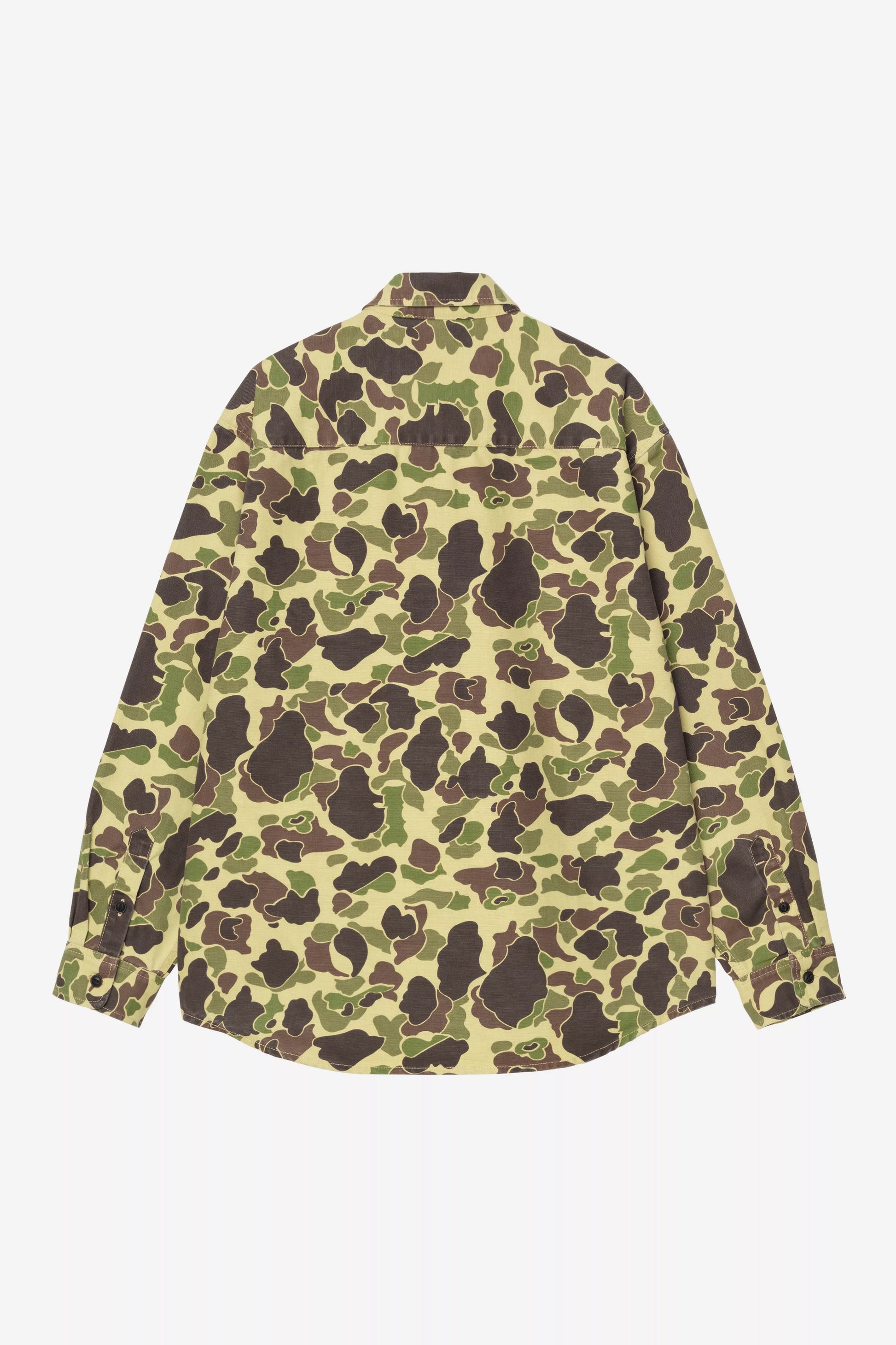 Chemise Carhartt Wip DUCK L/S SHIRT Camo Duck Green